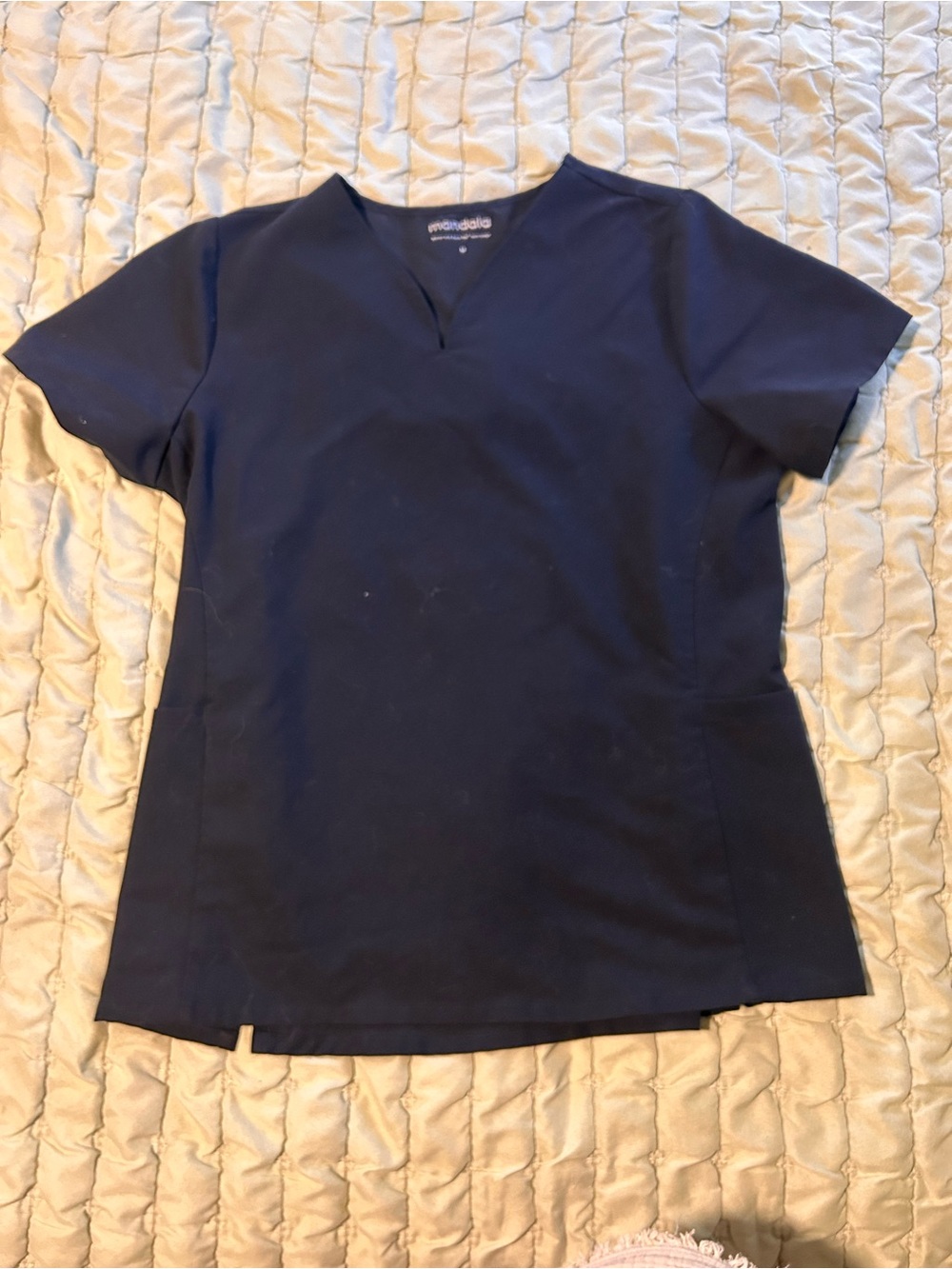 Midnight navy scrub top